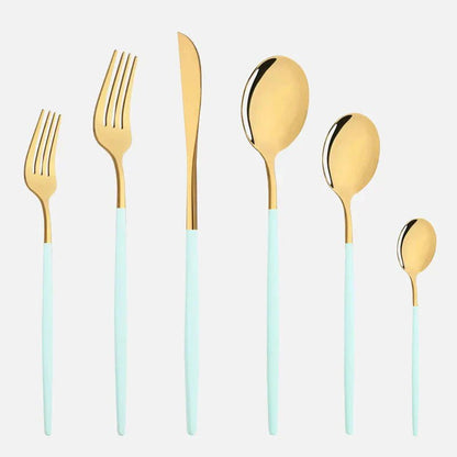 Novita Casa – Elegant 6 - Piece Cutlery Set in Sleek Stainless Steel for Effortless Dining Style - Novita Casa