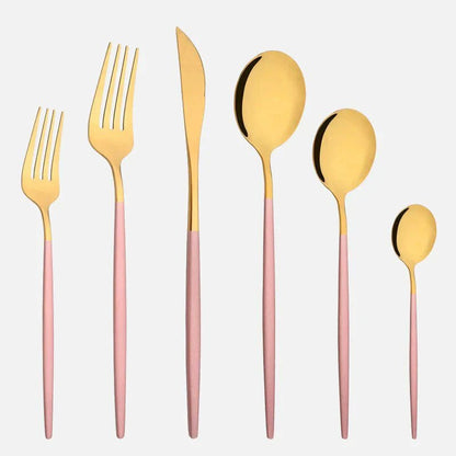 Novita Casa – Elegant 6 - Piece Cutlery Set in Sleek Stainless Steel for Effortless Dining Style - Novita Casa