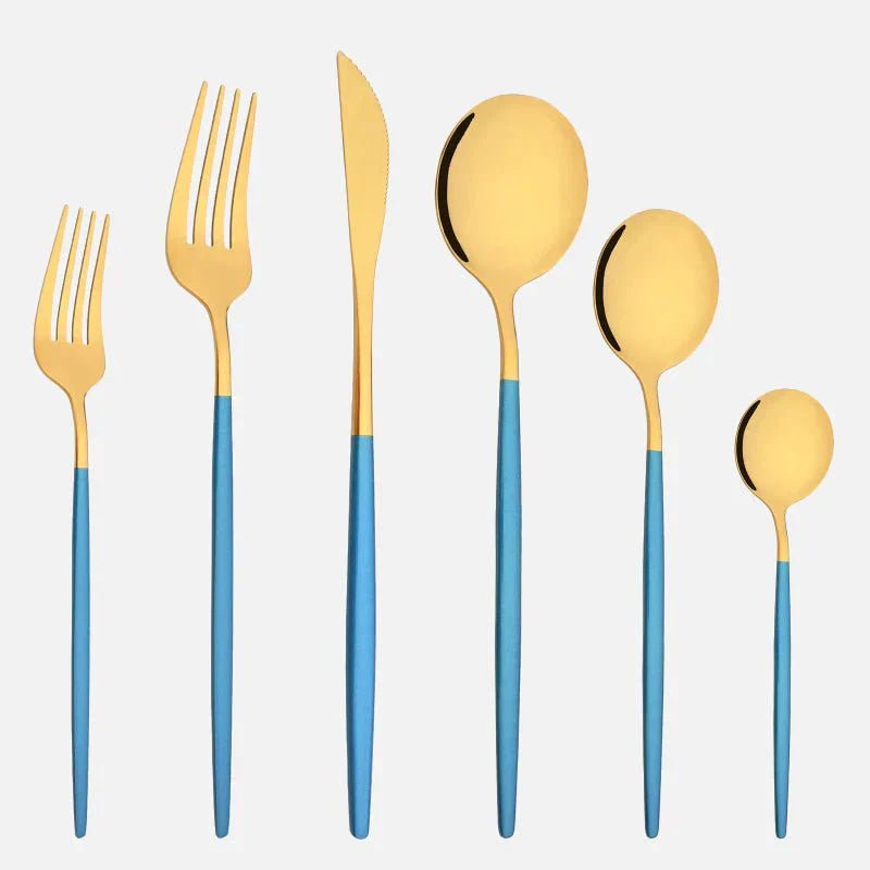 Novita Casa – Elegant 6 - Piece Cutlery Set in Sleek Stainless Steel for Effortless Dining Style - Novita Casa