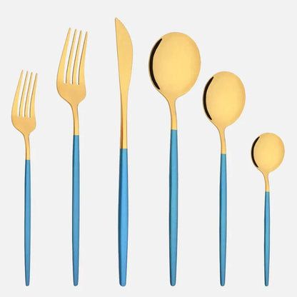 Novita Casa – Elegant 6 - Piece Cutlery Set in Sleek Stainless Steel for Effortless Dining Style - Novita Casa