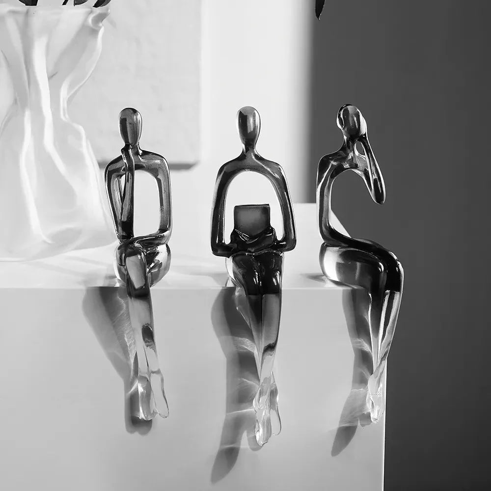 Novita Casa – Elegant Abstract Bookshelf Sculpture in Sleek Design for a Serene Ambiance - Novita Casa