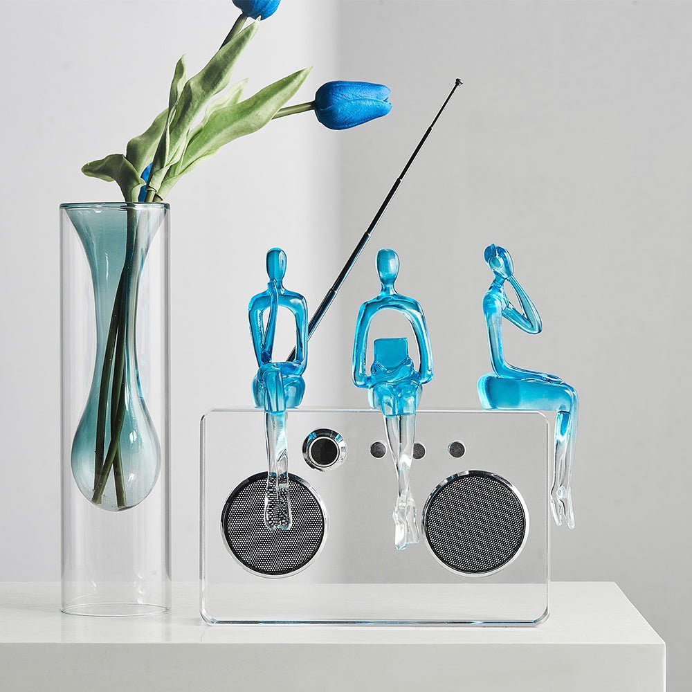 Novita Casa – Elegant Abstract Bookshelf Sculpture in Sleek Design for a Serene Ambiance - Novita Casa