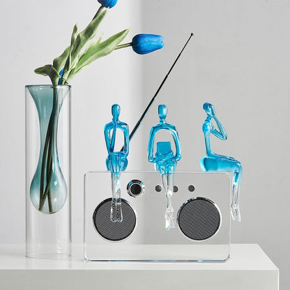 Novita Casa – Elegant Abstract Bookshelf Sculpture in Sleek Design for a Serene Ambiance - Novita Casa