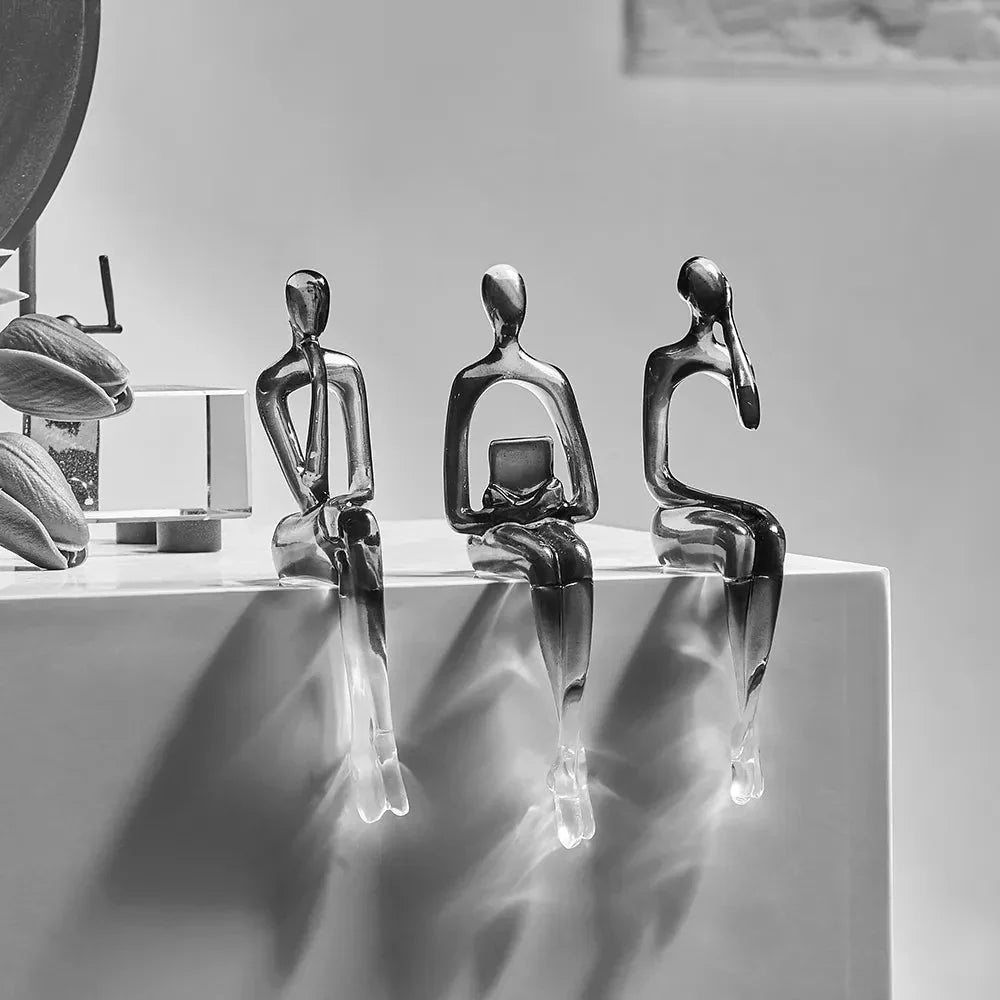 Novita Casa – Elegant Abstract Bookshelf Sculpture in Sleek Design for a Serene Ambiance - Novita Casa