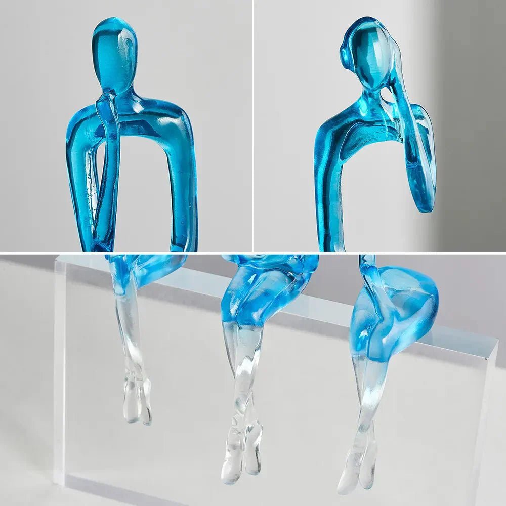 Novita Casa – Elegant Abstract Bookshelf Sculpture in Sleek Design for a Serene Ambiance - Novita Casa