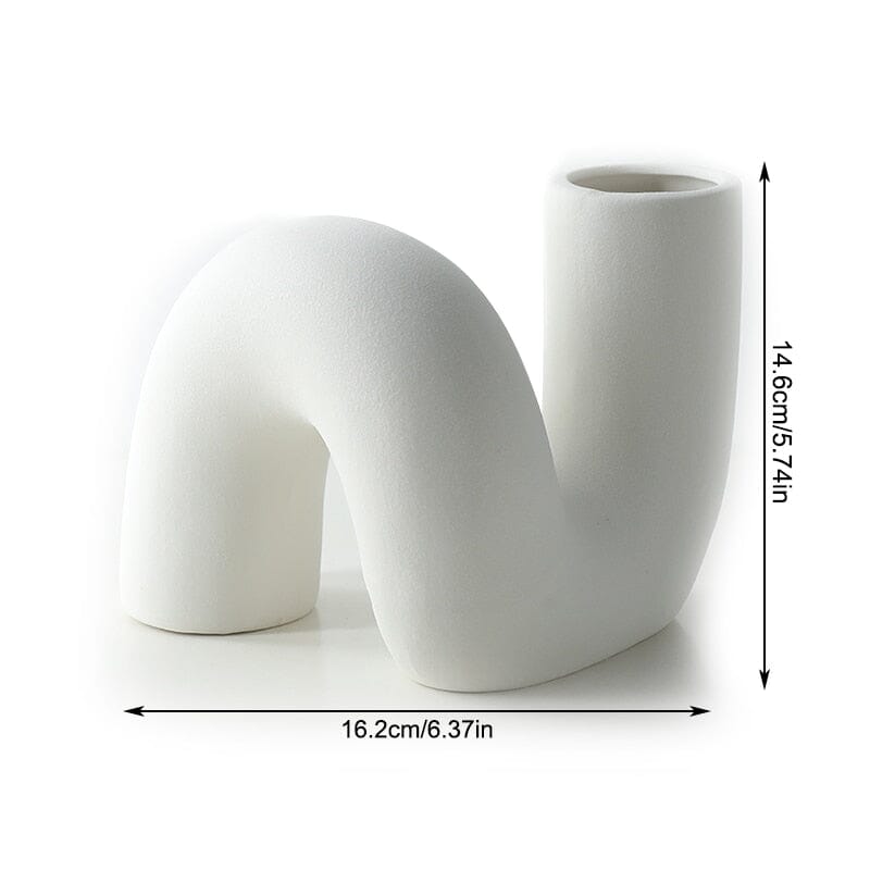 Novita Casa – Elegant Abstract Ceramic Vase for a Serene Ambiance - Novita Casa