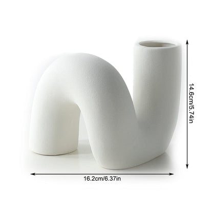 Novita Casa – Elegant Abstract Ceramic Vase for a Serene Ambiance - Novita Casa