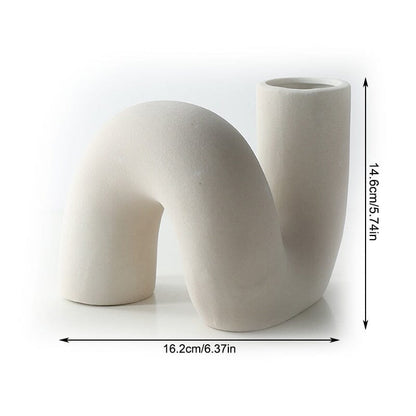Novita Casa – Elegant Abstract Ceramic Vase for a Serene Ambiance - Novita Casa