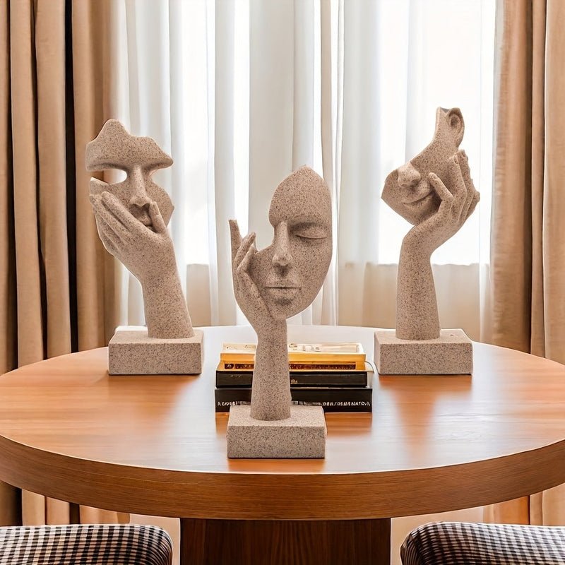 Novita Casa – Elegant Abstract Mask Figures Set for a Stylish Touch - Novita Casa