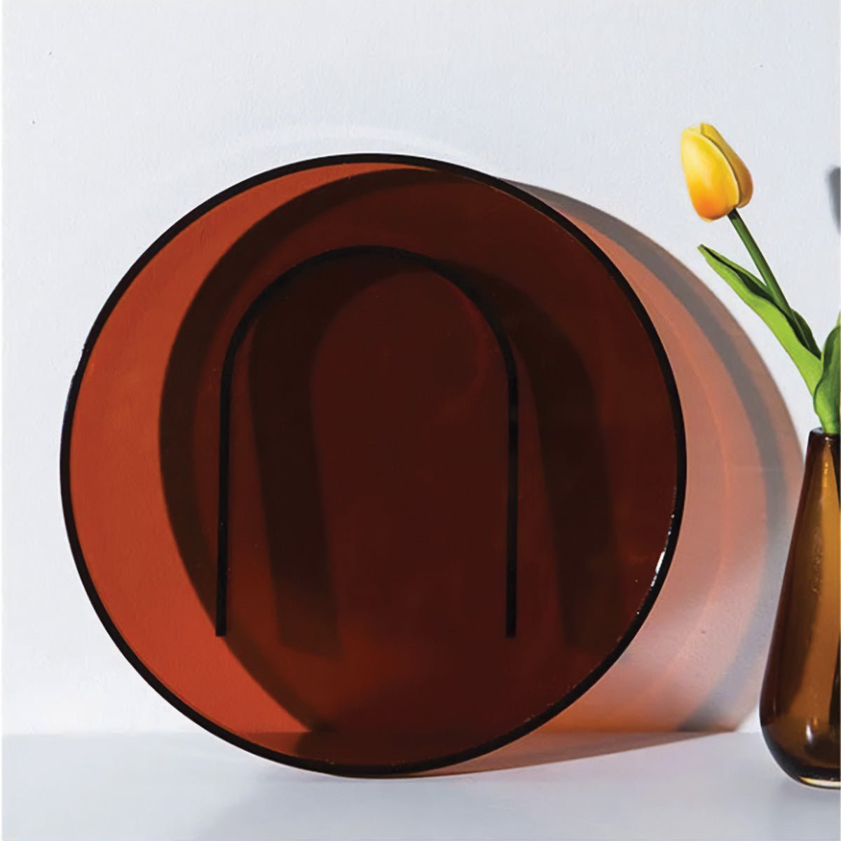 Novita Casa – Elegant Acrylic Serving Tray Set in Vibrant Orange for a Bright and Cheerful Atmosphere - Novita Casa