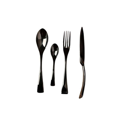 Novita Casa - Elegant Black Stainless Steel Cutlery - Novita Casa
