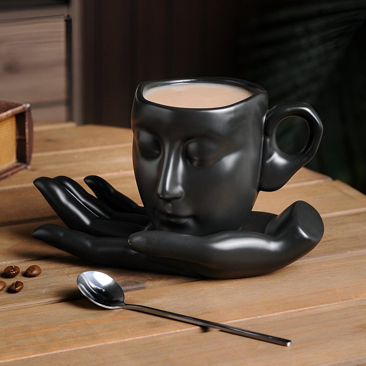Novita Casa – Elegant Ceramic Abstract Art Coffee Set for Modern Spaces with Timeless Charm - Novita Casa
