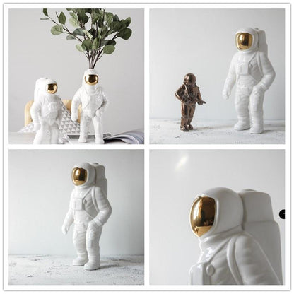 Novita Casa – Elegant Ceramic Astronaut Vase for a Serene Ambiance - Novita Casa