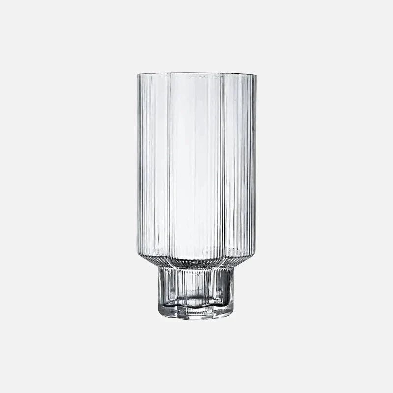 Novita Casa – Elegant Glass - Rimmed Flower Mug and Carafe Set for a Serene Ambiance - Novita Casa