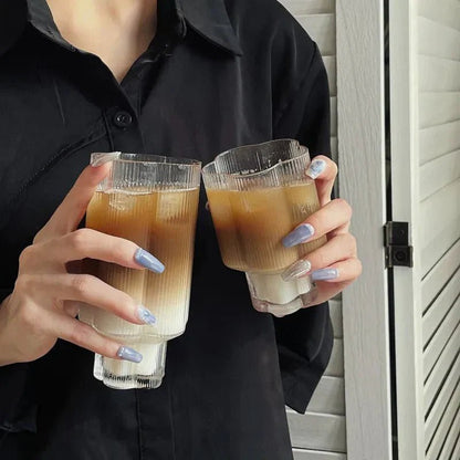 Novita Casa – Elegant Glass - Rimmed Flower Mug and Carafe Set for a Serene Ambiance - Novita Casa