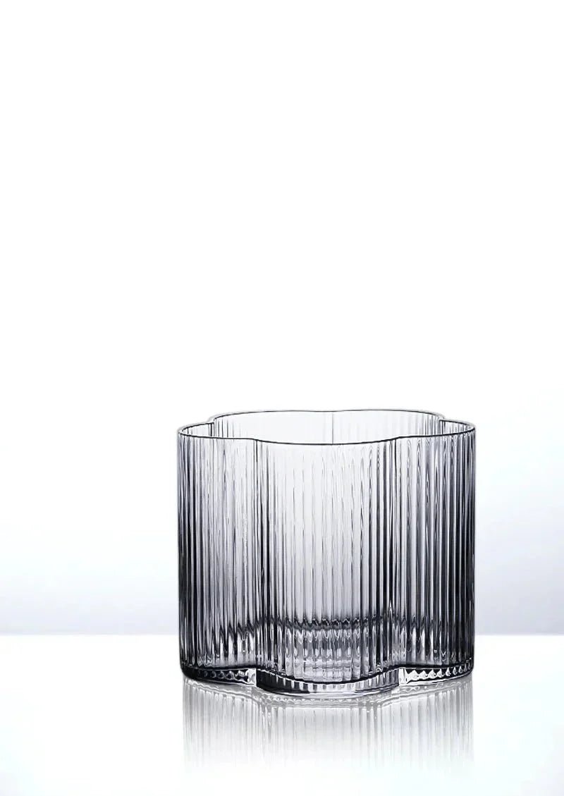 Novita Casa – Elegant Glass - Rimmed Flower Mug and Carafe Set for a Serene Ambiance - Novita Casa