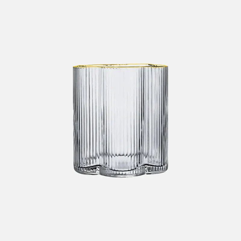 Novita Casa – Elegant Glass - Rimmed Flower Mug and Carafe Set for a Serene Ambiance - Novita Casa