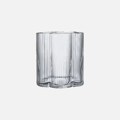 Novita Casa – Elegant Glass - Rimmed Flower Mug and Carafe Set for a Serene Ambiance - Novita Casa