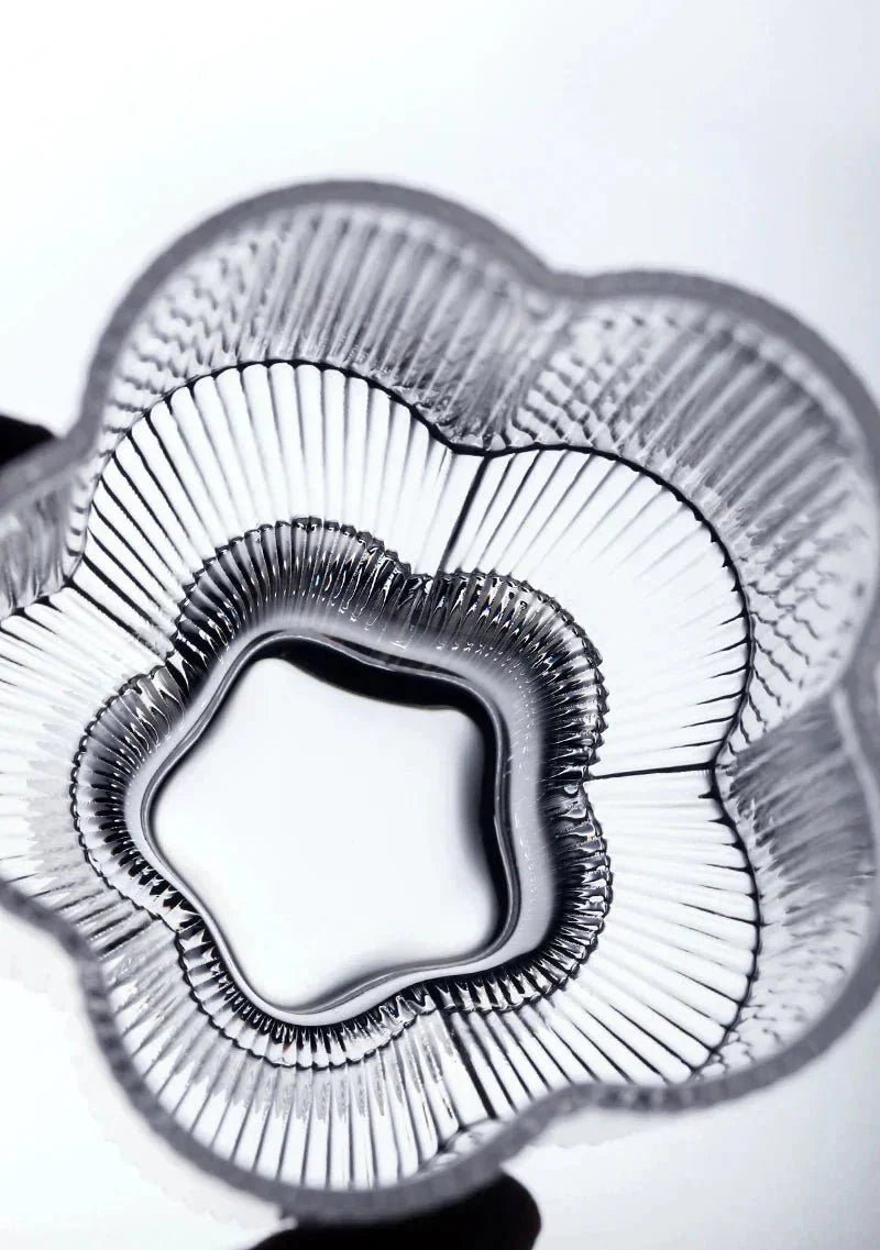 Novita Casa – Elegant Glass - Rimmed Flower Mug and Carafe Set for a Serene Ambiance - Novita Casa