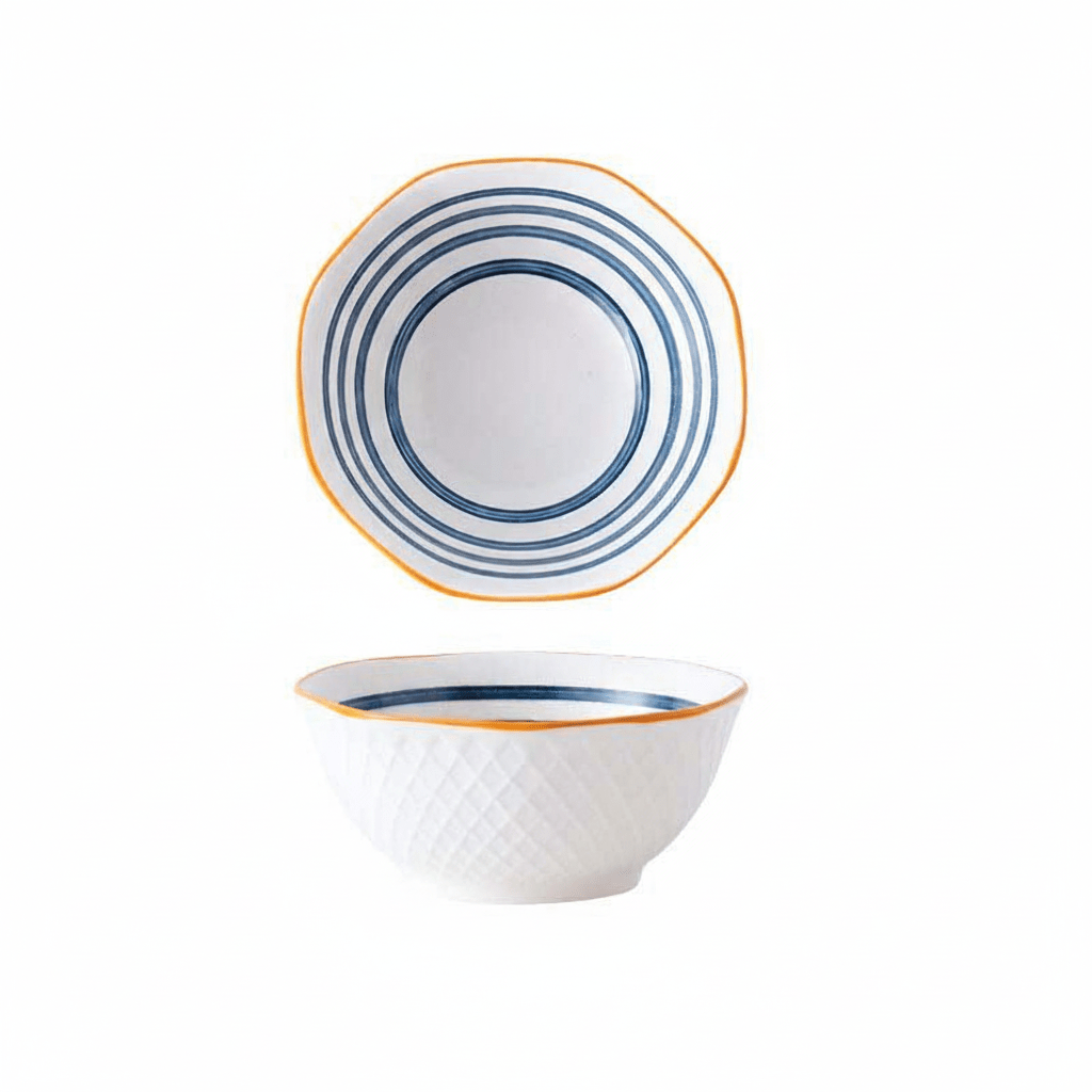 Novita Casa - Elegant Patterned Ceramic Bowl - Novita Casa