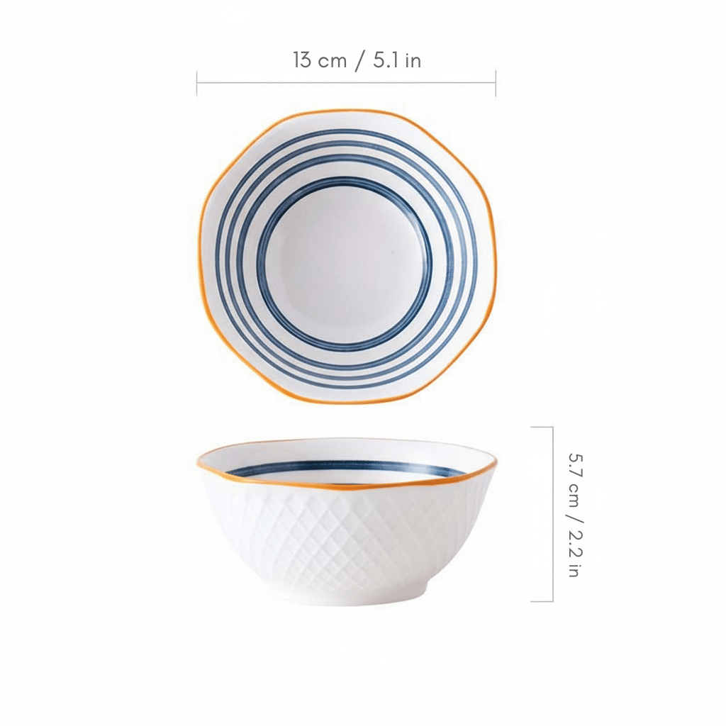 Novita Casa - Elegant Patterned Ceramic Bowl - Novita Casa