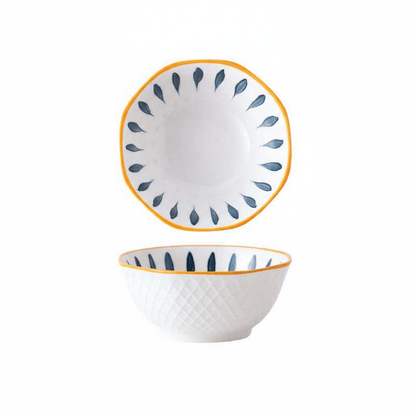 Novita Casa - Elegant Patterned Ceramic Bowl - Novita Casa