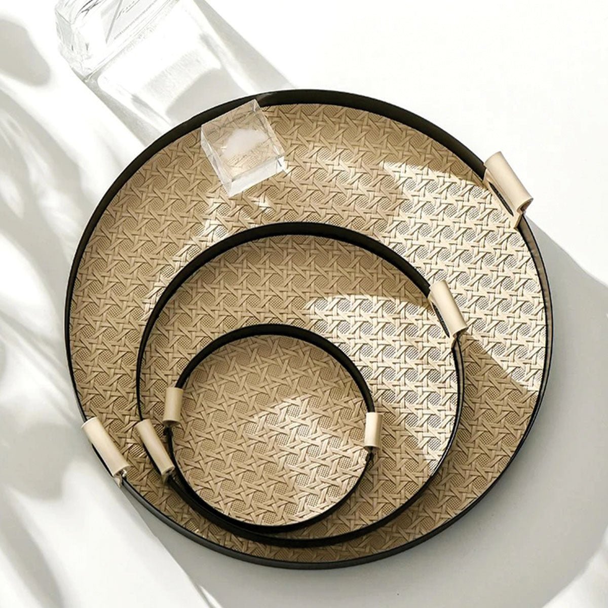 Novita Casa – Elegant Wooden Decorative Tray for a Serene Ambiance - Novita Casa