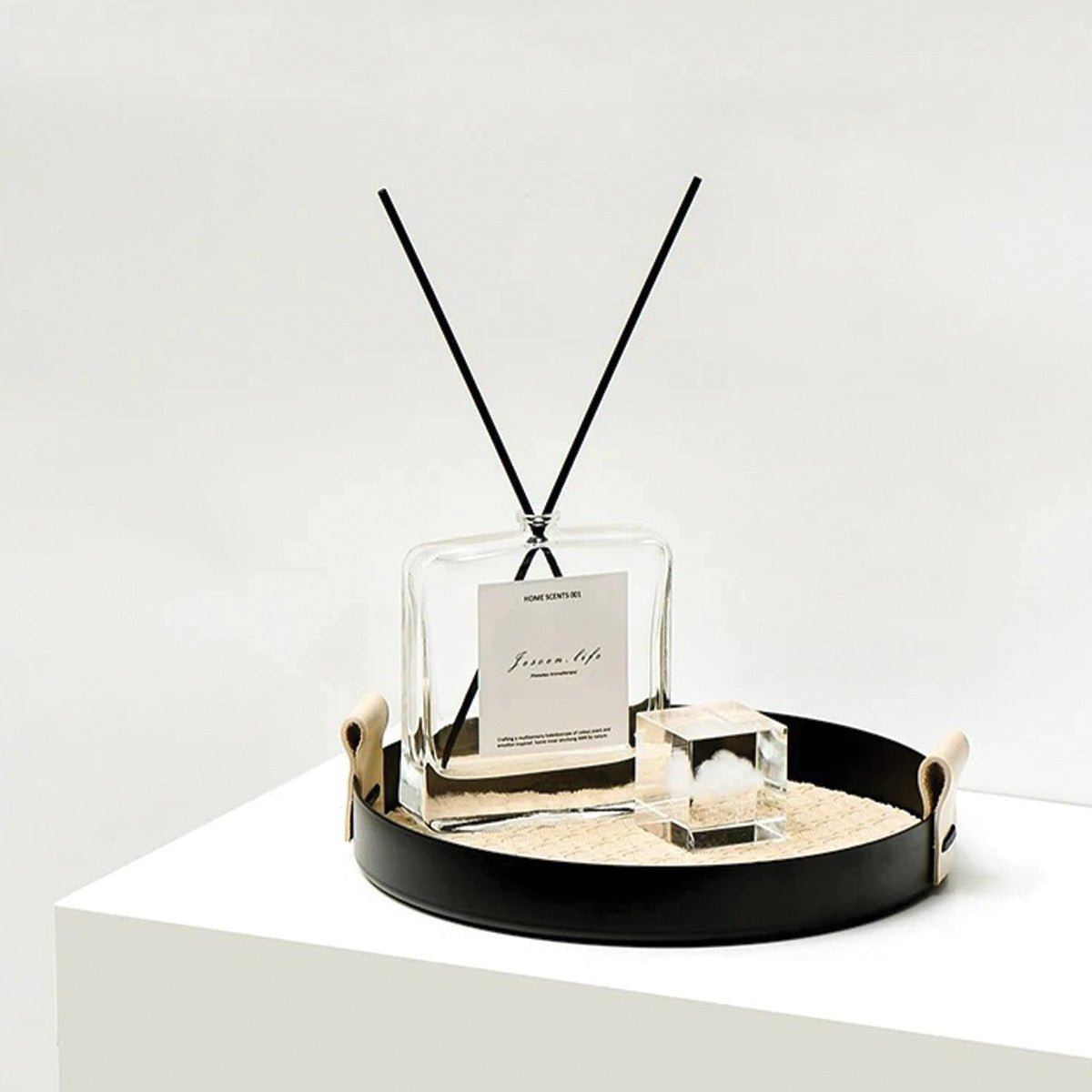 Novita Casa – Elegant Wooden Decorative Tray for a Serene Ambiance - Novita Casa