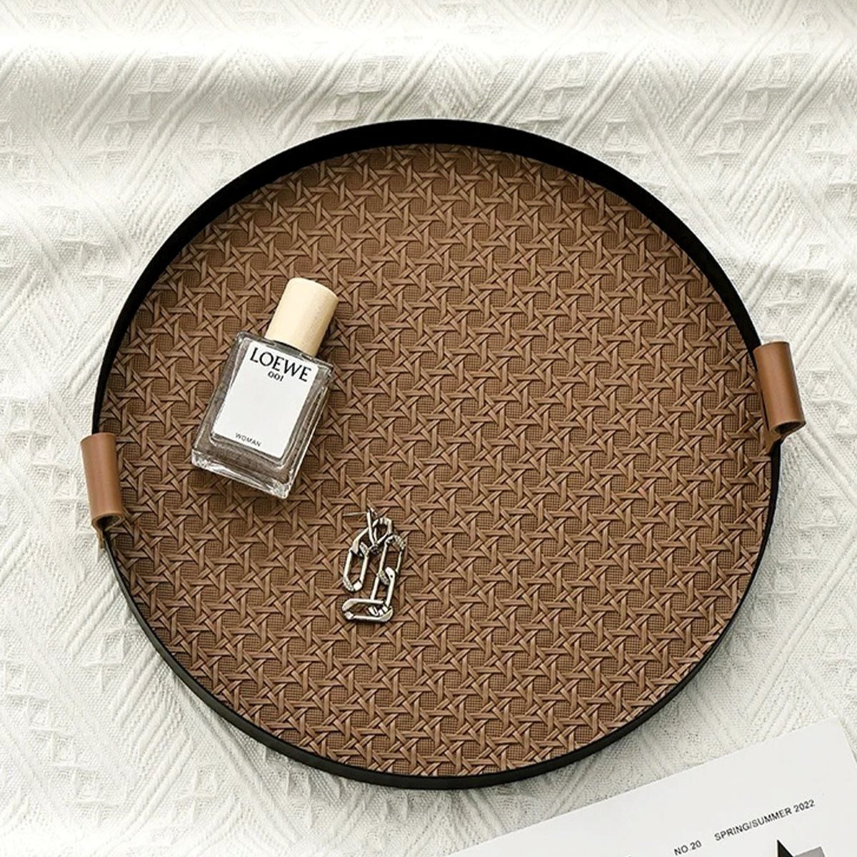 Novita Casa – Elegant Wooden Decorative Tray for a Serene Ambiance - Novita Casa