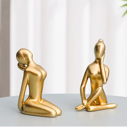 Novita Casa – Elegant Yoga Pose Abstract Décor for a Serene Ambiance - Novita Casa