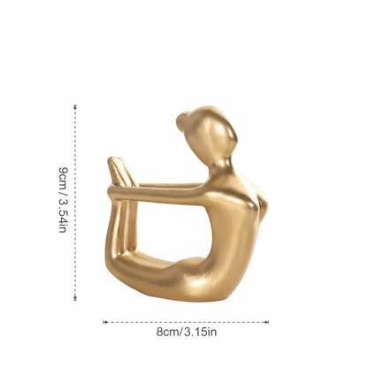 Novita Casa – Elegant Yoga Pose Abstract Décor for a Serene Ambiance - Novita Casa