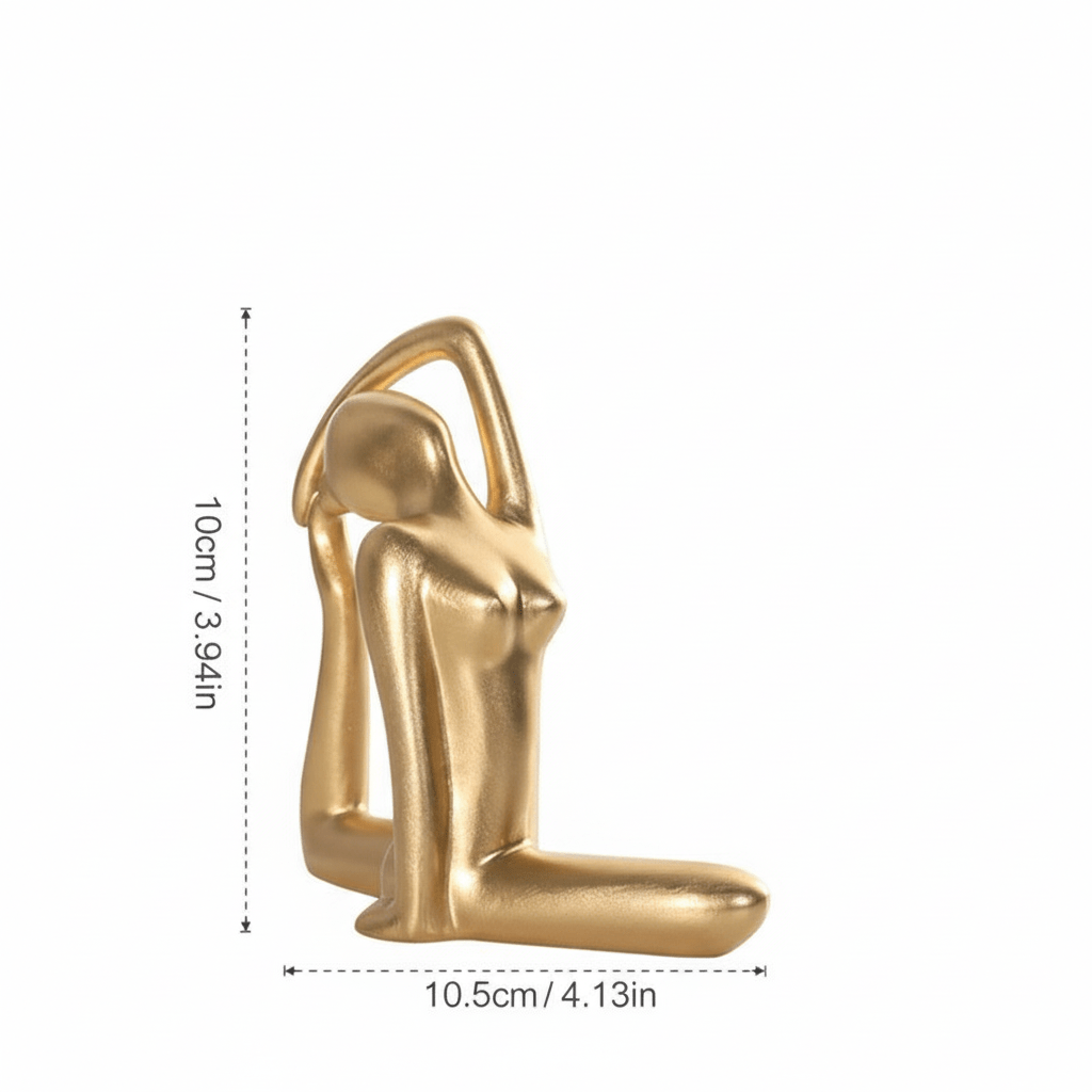 Novita Casa – Elegant Yoga Pose Abstract Décor for a Serene Ambiance - Novita Casa