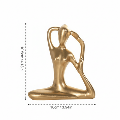 Novita Casa – Elegant Yoga Pose Abstract Décor for a Serene Ambiance - Novita Casa