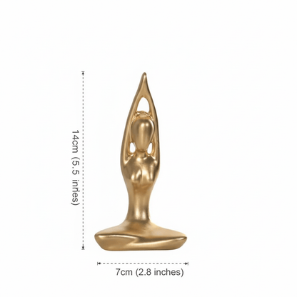 Novita Casa – Elegant Yoga Pose Abstract Décor for a Serene Ambiance - Novita Casa