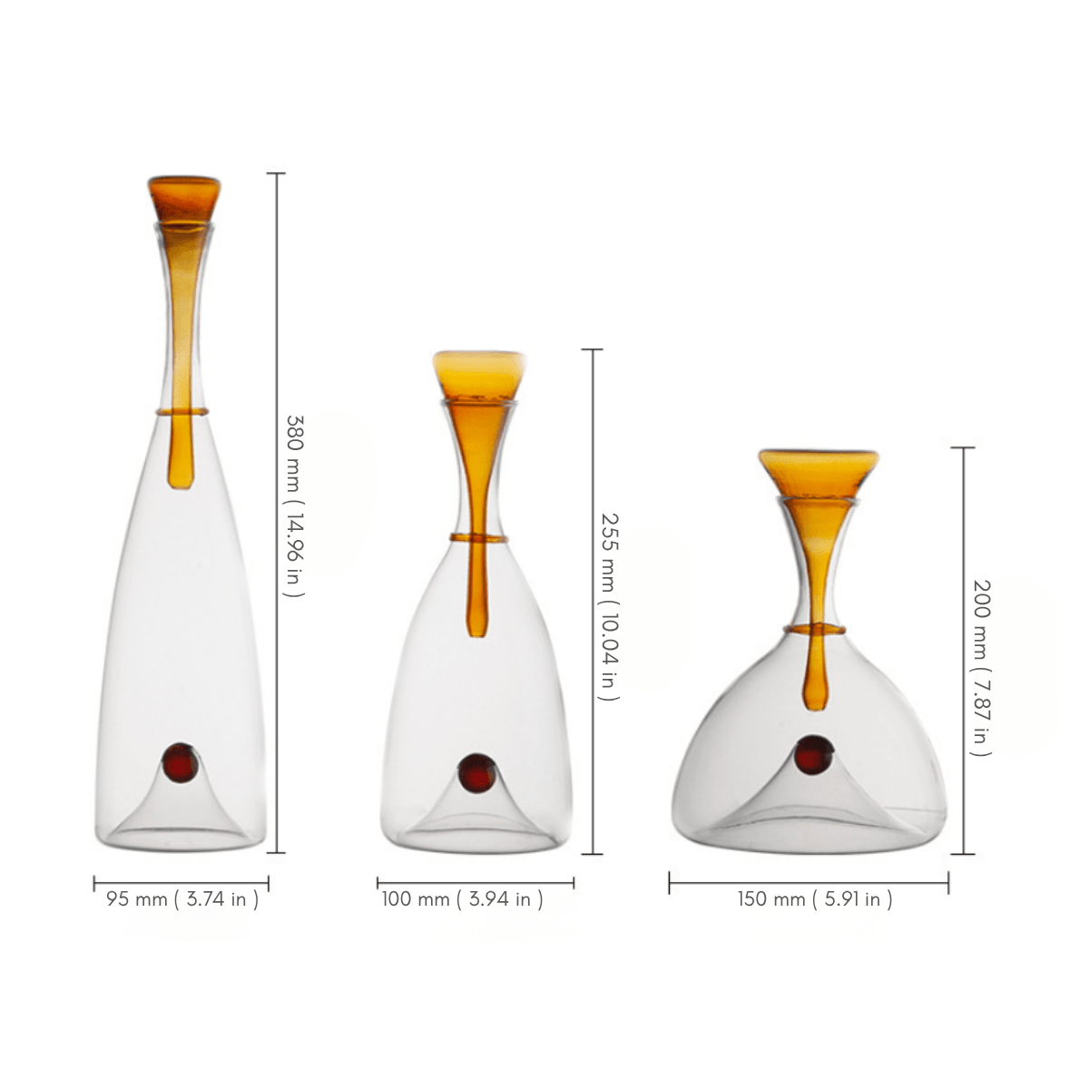 Novita Casa - Hand - Blown Carafe with Stopper - Novita Casa