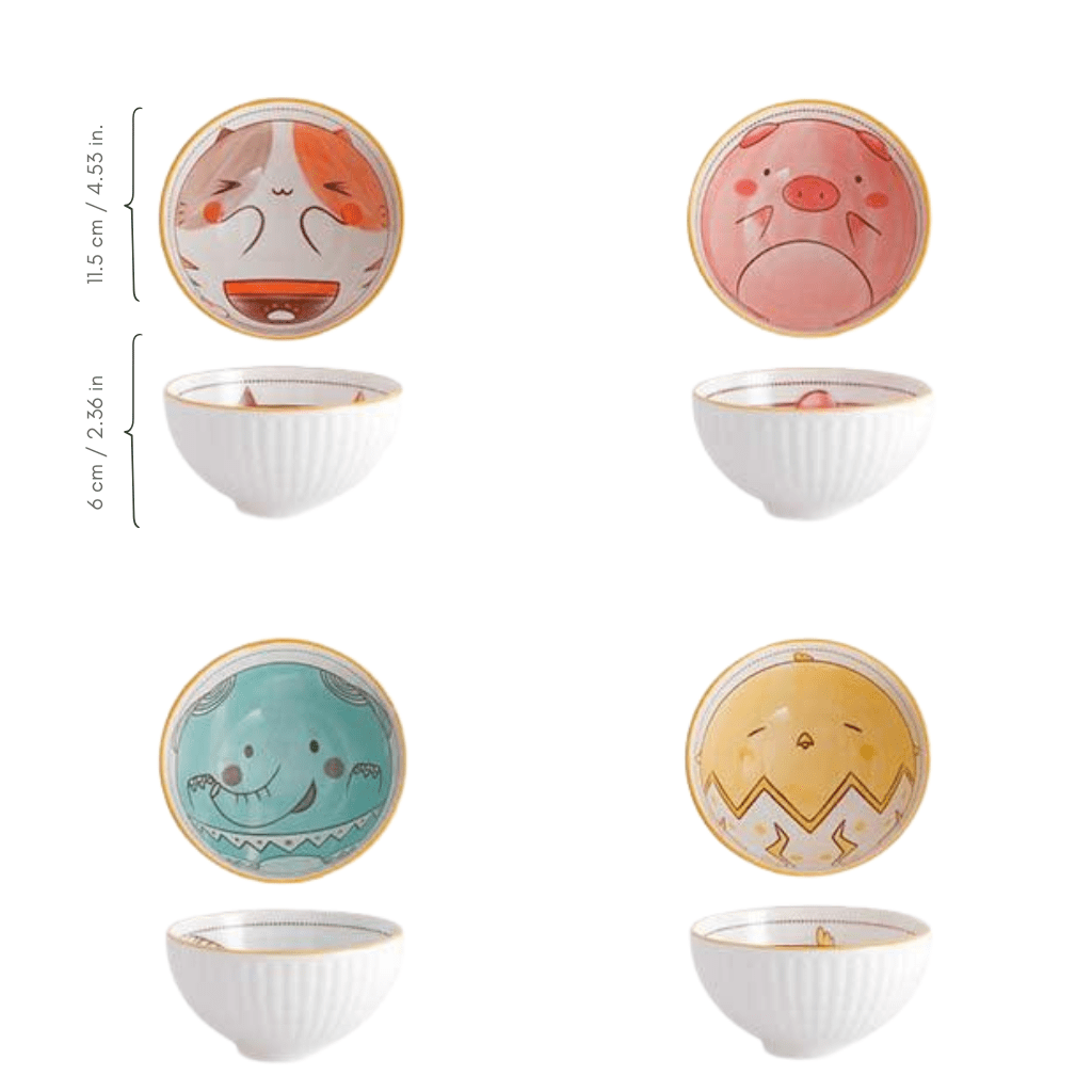 Novita Casa - Hand - Painted Animal Cartoon Bowl - Novita Casa