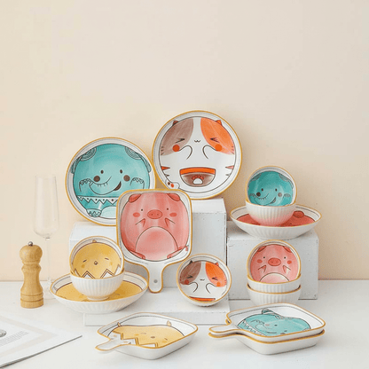 Novita Casa - Hand - Painted Animal Cartoon Bowl - Novita Casa