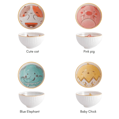 Novita Casa - Hand - Painted Animal Cartoon Bowl - Novita Casa