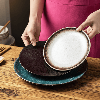 Novita Casa - Handmade Rustic Ceramic Plate - Novita Casa