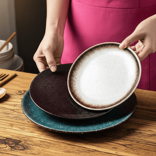 Novita Casa - Handmade Rustic Ceramic Plate - Novita Casa