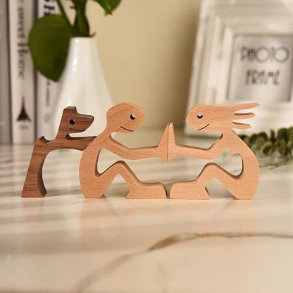 Novita Casa - Handmade Wooden Dog Sculpture - Novita Casa