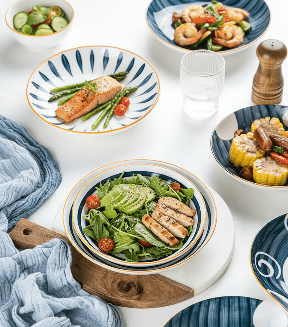 Novita Casa - Japanese - Inspired Ceramic Plate Set - Novita Casa