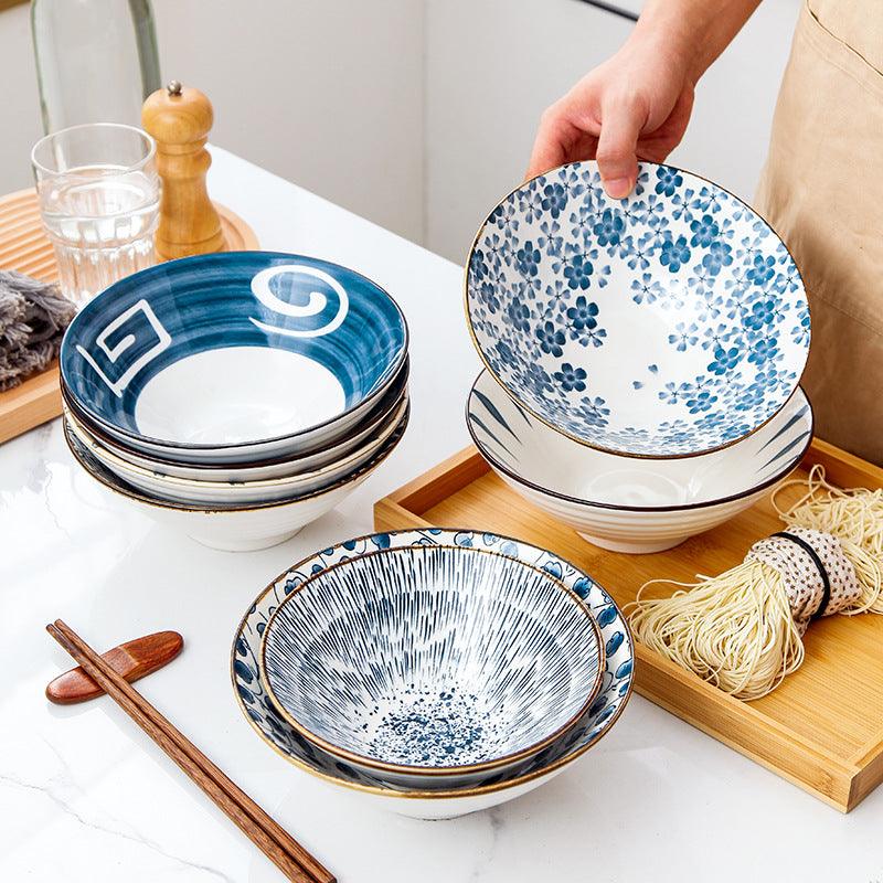 Novita Casa - Japanese Navy Ceramic Bowl Set - Novita Casa