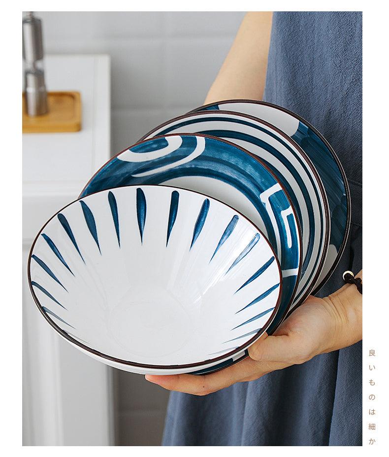 Novita Casa - Japanese Navy Ceramic Bowl Set - Novita Casa