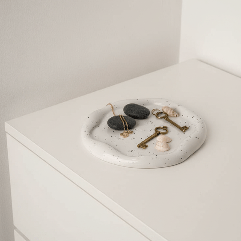 Novita Casa - Minimalist Chrome Trinket Dish - Novita Casa