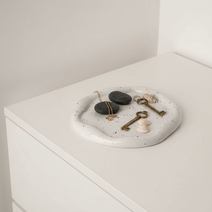 Novita Casa - Minimalist Chrome Trinket Dish - Novita Casa