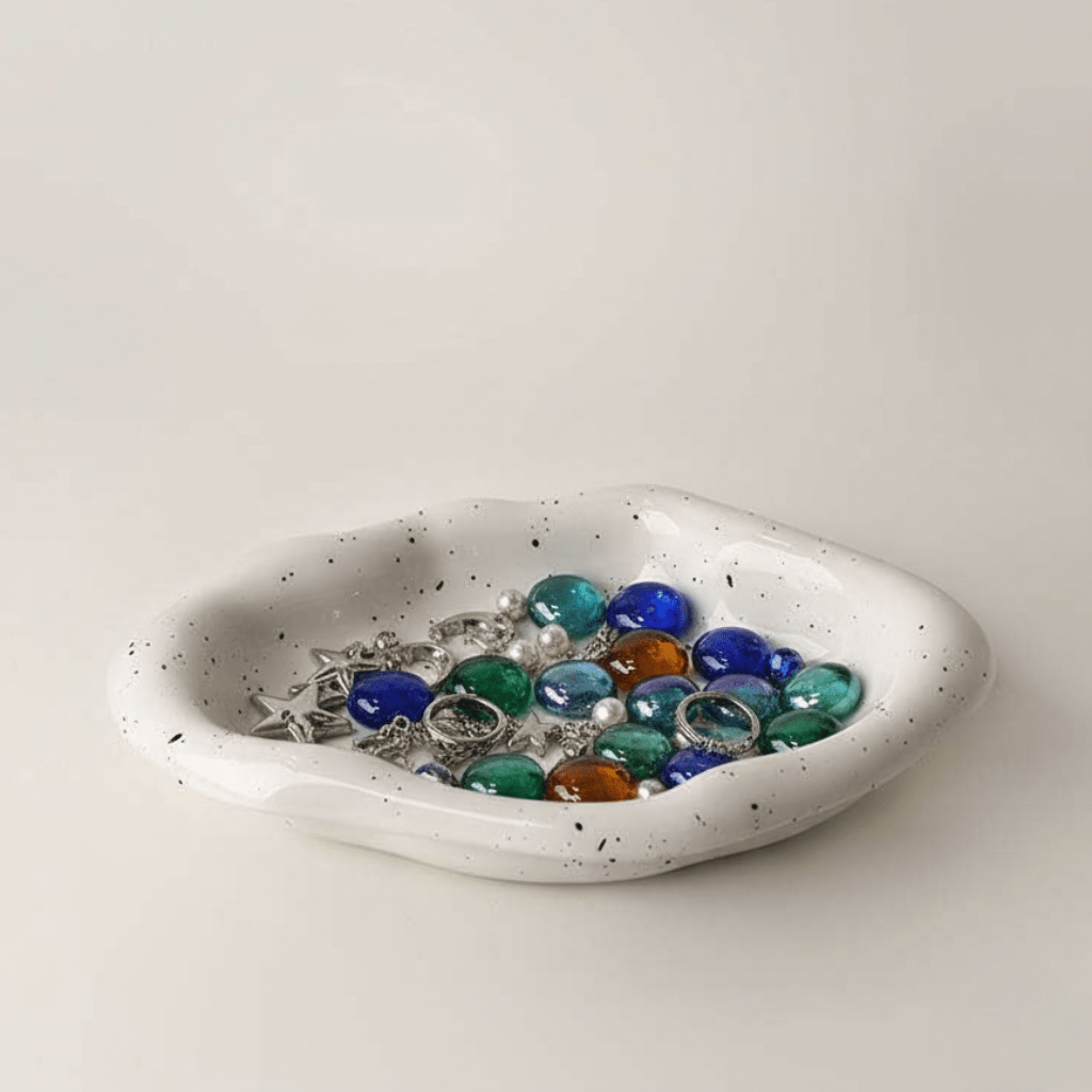 Novita Casa - Minimalist Chrome Trinket Dish - Novita Casa