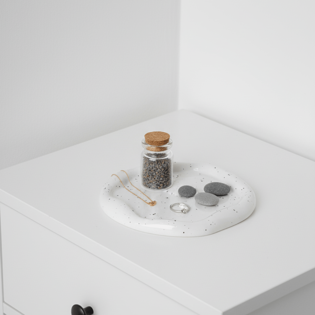 Novita Casa - Minimalist Chrome Trinket Dish - Novita Casa