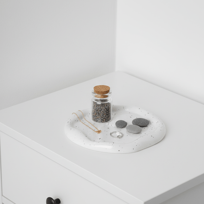 Novita Casa - Minimalist Chrome Trinket Dish - Novita Casa