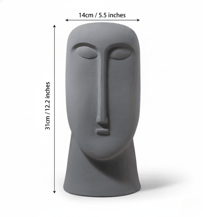 Novita Casa - Modern Abstract Face Ceramic Vase - Novita Casa